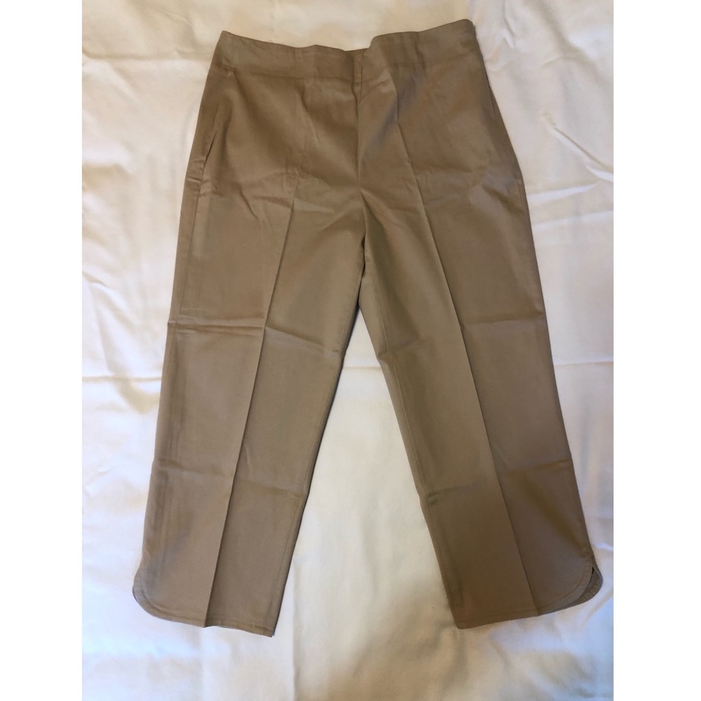 Talbots Heritage cropped tan pants, size 8
